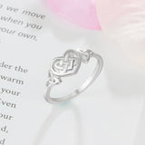 Fashion Love Heart Celtic Knot Ring