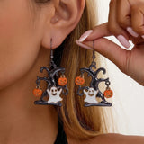 Fashion Enamel Halloween Dangle Earrings - 3 Options