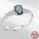 925 Sterling Silver Agate Ring