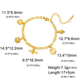 Stainless Steel Charm Anklet/Bracelet - 28 Options - 2 Sizes