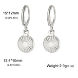 Stainless Steel Hoop Earrings - 2 Colours - 12 Designs