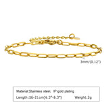 Stainless Steel Stackable Gold Plated Bracelet - 7 Options