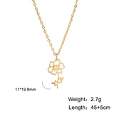 Stainless Steel Birth Flower Necklace - 2 Colours - 12 Options