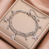 Stainless Steel Charm Anklet/Bracelet - 28 Options - 2 Sizes