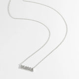 925 Sterling Silver CZ MAMA Necklace - 2 Colours