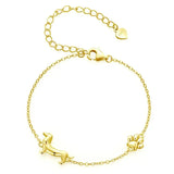 925 Sterling Silver Cat/Dog Pawprint Bracelet - 5 Options