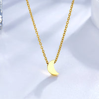 Stainless Steel Simple Small Pendant Necklace - 3 Colours - 10 designs