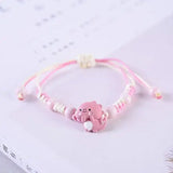 4 Pcs Fashion Small Dinosaur Rope Bracelet