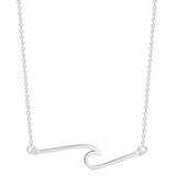 Stainless Steel Wave Necklace - 12 Options