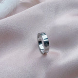 Stainless Steel Cross Band Ring - 3 colours - 2 Designs