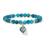 Natural Stone Heart Bracelet - 11 Options