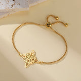 Stainless Steel Celtic Knot Bolo Bracelet - 2 Colours