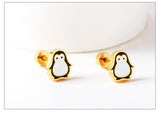 Stainless Steel Small Flat Back Animal Earrings - 20 Options