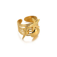 Stainless Steel Summer/Sea Themed Open Rings - 34 Options