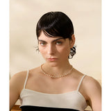 Stainless Steel Freshwater Pearl Gold Colour Necklace