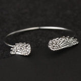 Fashion Rhinestone Wings Open Bangle