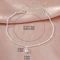 Fashion Sparkling Thin Chain Anklet - 4 Options