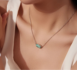 Fashion Oval Natural Amazonite Necklace
