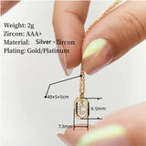 925 Sterling Silver CZ Plated Dainty Letter Necklace - 26 Options