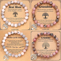 Family Tree Of Life Natural Stone Bracelet - 6 Options