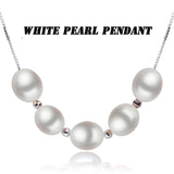 925 Sterling Silver Pearl Pendant Necklace - 4 Options