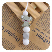Food Grade Silicone Rainbow/Koala Bead Chew Necklace - 11 Options