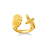 Stainless Steel Summer/Sea Themed Open Rings - 34 Options