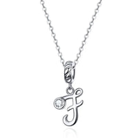 925 Sterling Silver Letter/Initial Necklace - 26 Options