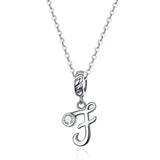 925 Sterling Silver Letter/Initial Necklace - 26 Options