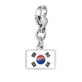 Stainless Steel 10mm Country Flag Charms - 24 Options