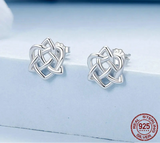 925 Sterling Silver Celtic Knot Stud Earrings