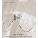 Stainless Steel Necklace Tear Drop Shell Necklace