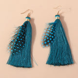 Bohemian Tassel/Feather Drop Earrings - 9 Options