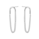 925 Sterling Silver Chain Earrings - 2 Options