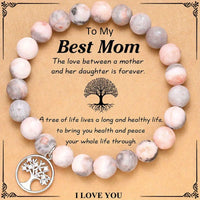 Family Tree Of Life Natural Stone Bracelet - 6 Options