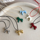 Fashion Colourful Horse Necklace - 6 Options