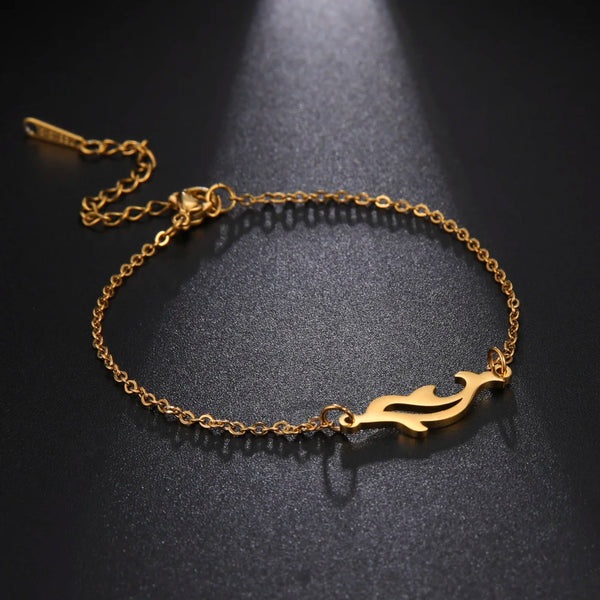 Stainless Steel Cut-out Bracelet - 5 Options - 2 Colours