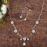 Fashion Flower Crystal Jewellery Set - 5 Options