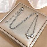 Stainless Steel Triple Heart Necklace - 3 Options