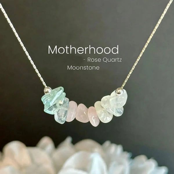 Fashion "Motherhood" Natural Crystal Necklace