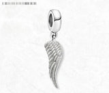 925 Sterling Silver Angel Wings Pendant Charm