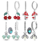 925 Sterling Silver Nature Themed Hoop/Dangle Earrings - 7 Options