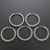 Hand-woven Stainless Steel Bracelet - 5 Designs - 7 Lengths