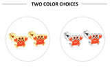 Stainless Steel Small Flat Back Animal Earrings - 20 Options