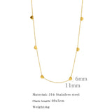 Stainless Steel Heart Necklace or Bracelet - 2 Colours