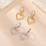 Stainless Steel Hoop Earrings - 2 Colours - 12 Designs
