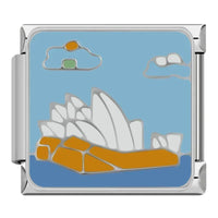 Stainless Steel Sightseeing Travel Italian Charms - 12 Options