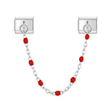 Stainless Steel Beaded Chain Italian Charm - 14 Options