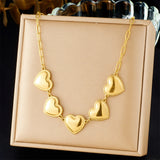 Fashion Stainless Steel Golden Colour Necklace - 11 Options