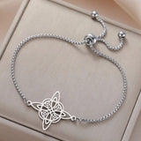 Stainless Steel Celtic Knot Bolo Bracelet - 2 Colours